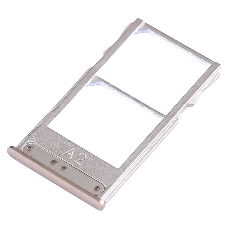 For Meizu 15 SIM Card Tray + SIM Card Tray / Micro SD Card Tray (Gold)
