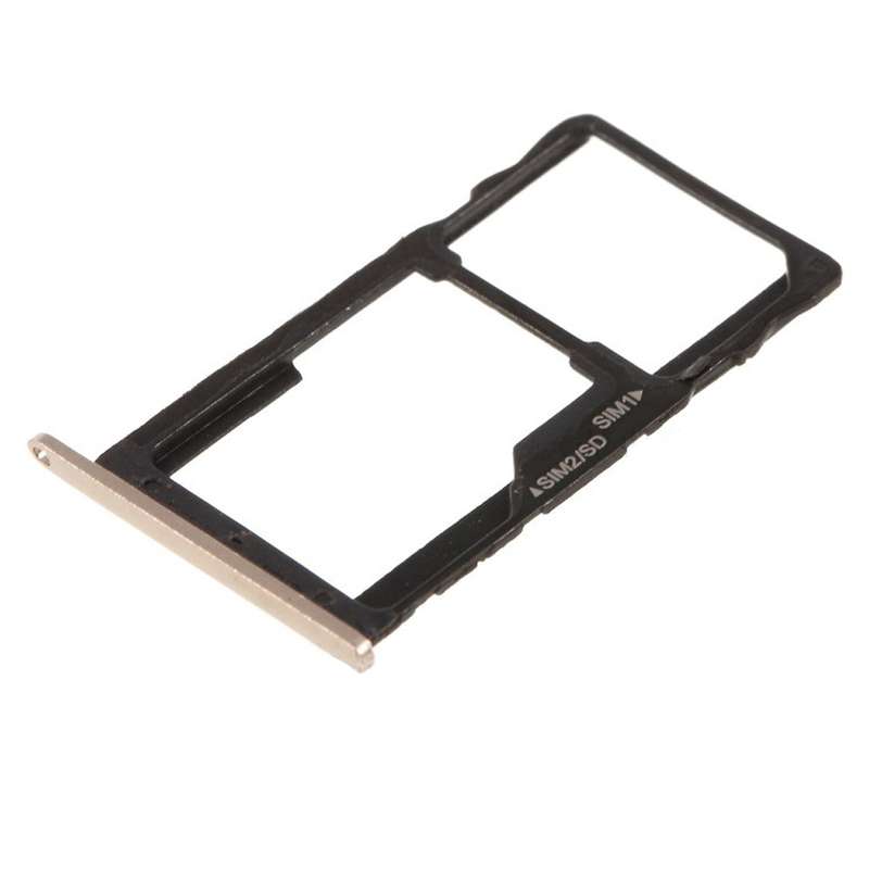 SIM Card Tray + SIM Card Tray / Micro SD Card Tray for Motorola Moto G5S(Black)