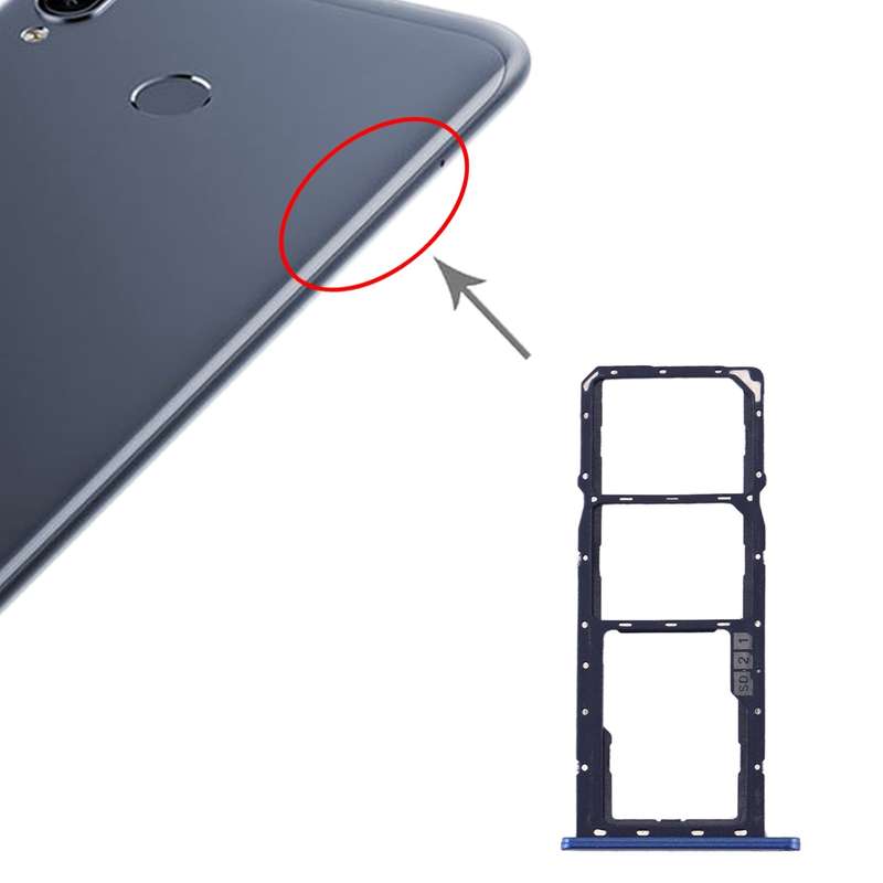 SIM Card Tray + SIM Card Tray + Micro SD Card Tray for Asus Zenfone Max M2 ZB633KL(Gold)