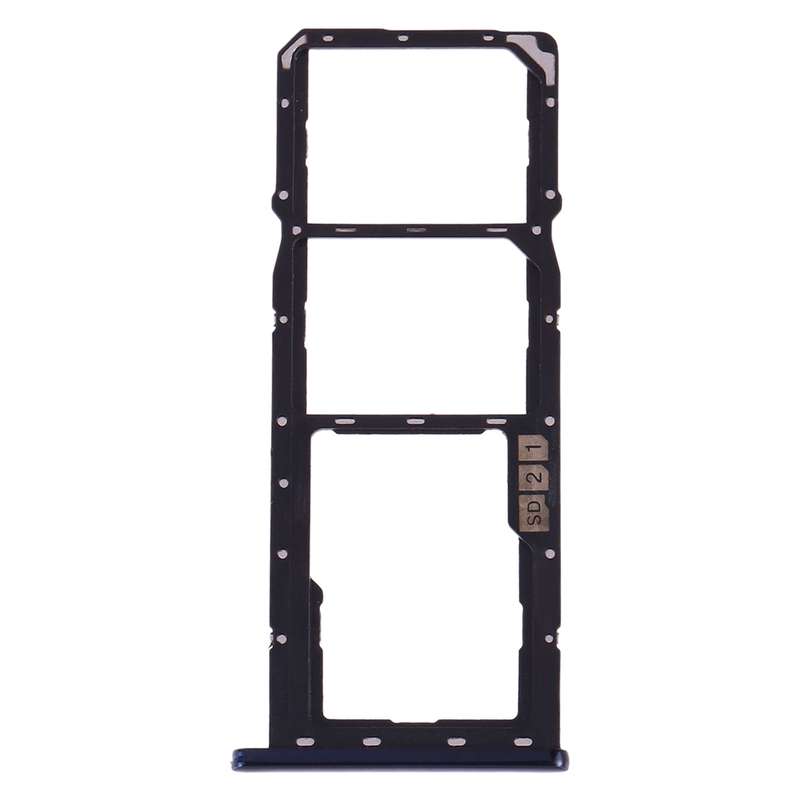 SIM Card Tray + SIM Card Tray + Micro SD Card Tray for Asus ZenFone Max Pro (M2) ZB631KL(Black)
