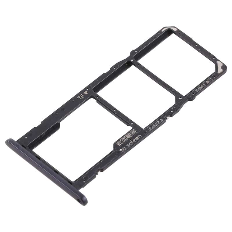 SIM Card Tray + Micro SD Card Tray for Huawei Honor 8C (Black)