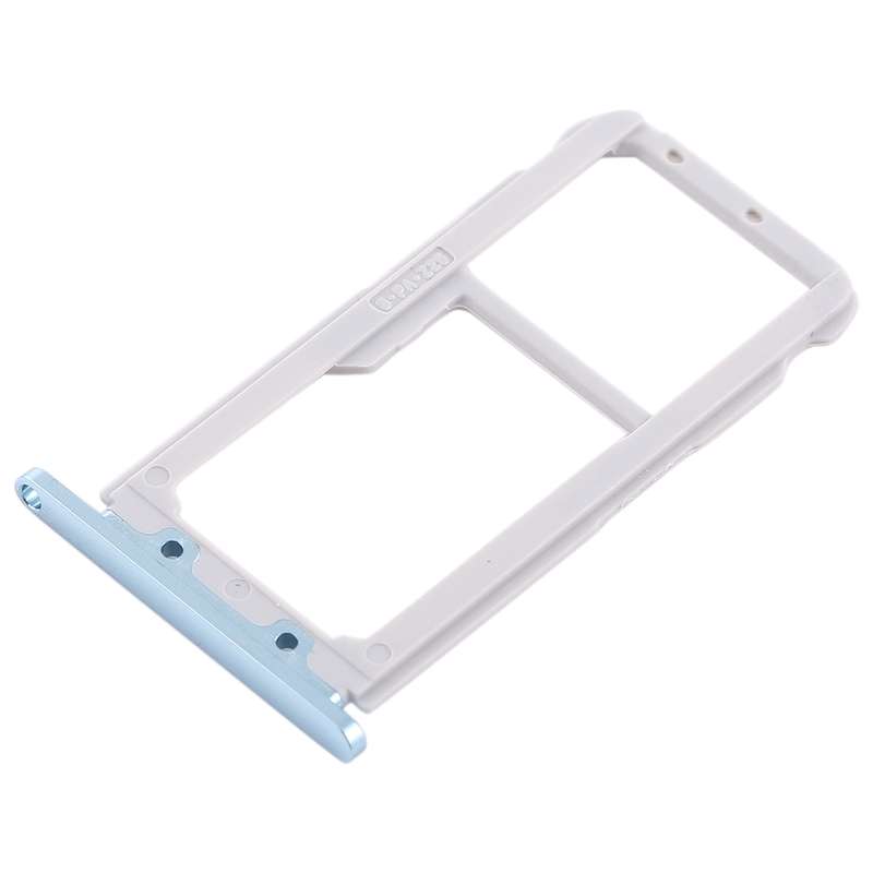 SIM Card Tray + Micro SD Card Tray for Huawei Y5 Prime (2018) / Honor Play 7 (Blue)
