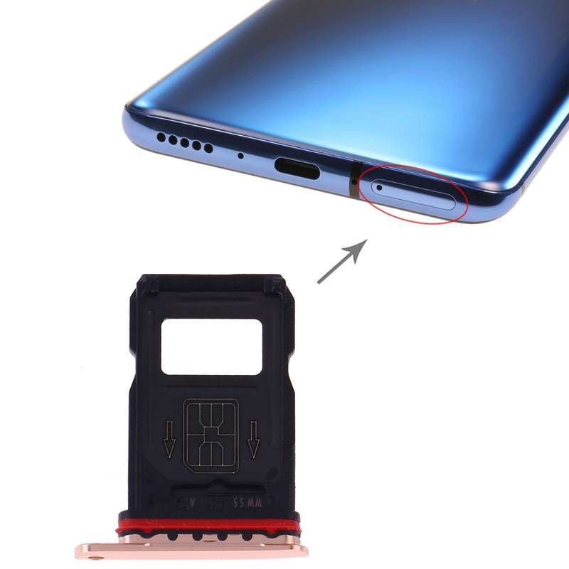 For OnePlus 7 Pro SIM Card Tray + SIM Card Tray (Gold)