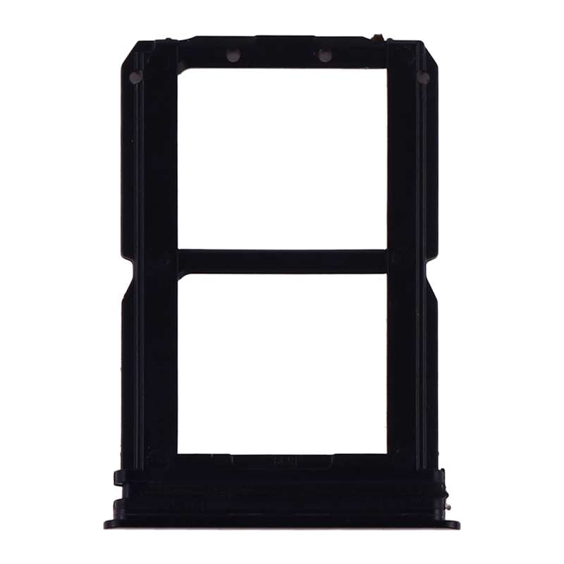 For OnePlus 6T SIM Card Tray + SIM Card Tray (Black)