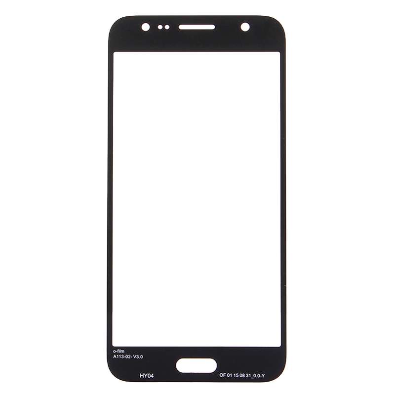For Galaxy J5 / J500 Front Screen Outer Glass Lens (Black)