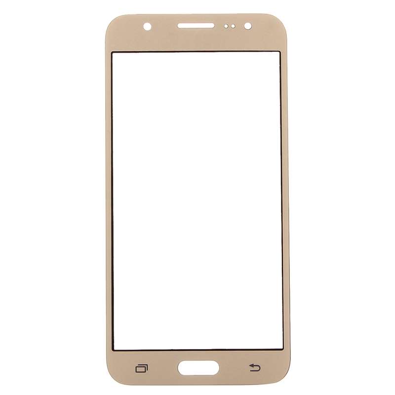 For Galaxy J5 / J500 Front Screen Outer Glass Lens (Black)