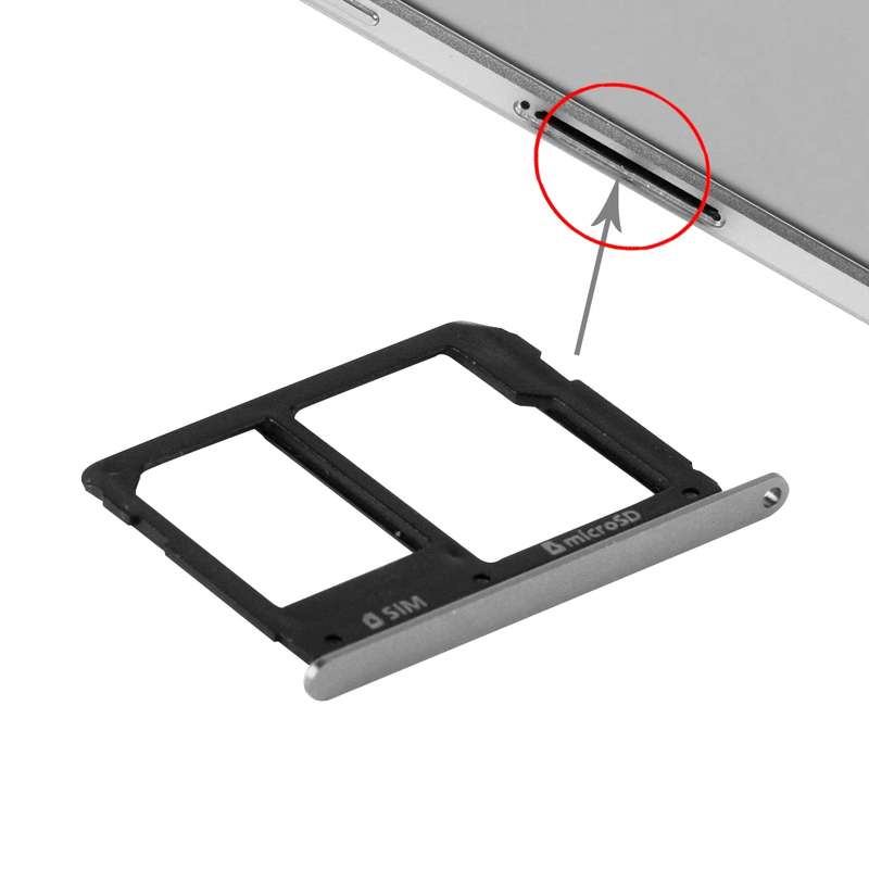 For Galaxy A9(2016) / A9000 SIM Card Tray and Micro SD Card Tray (Gold)