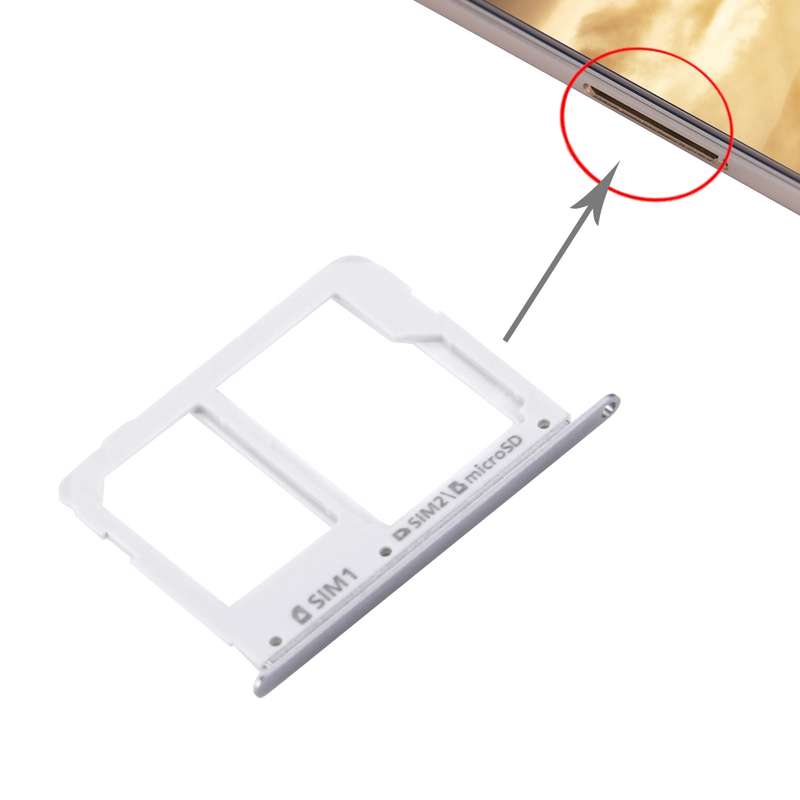 For Galaxy C7 / C7000 SIM Card Tray + Micro SD / SIM Card Tray (Gold)