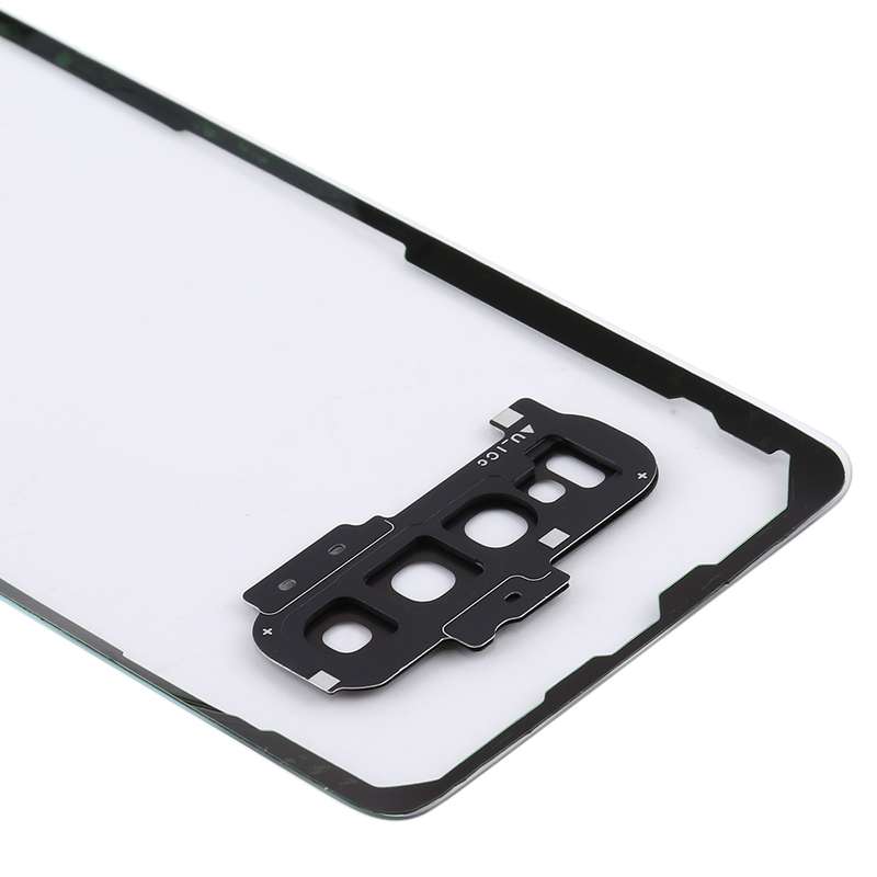 For Samsung Galaxy S10+ SM-G9750 G975F Transparent Battery Back Cover with Camera Lens Cover (Transp