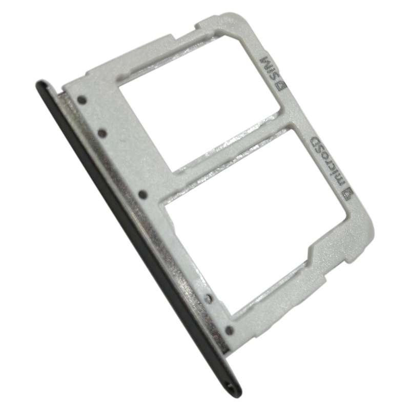 For Galaxy Tab S3 9.7 / T825 (3G Version) SIM Card Tray + Micro SD Card Tray (Black)