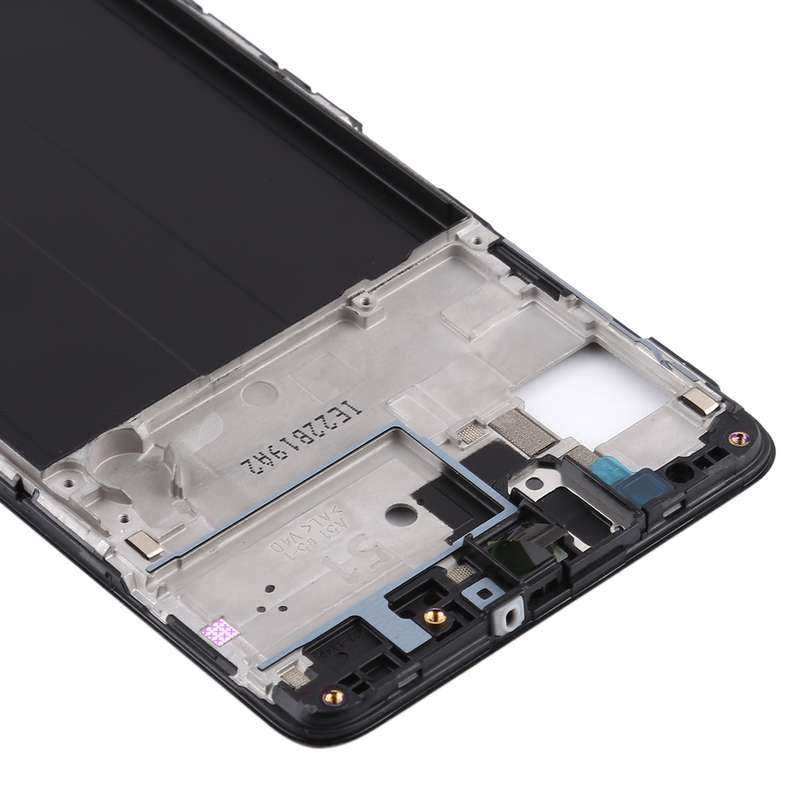 For Samsung Galaxy A01 Front Housing LCD Frame Bezel Plate (Black)