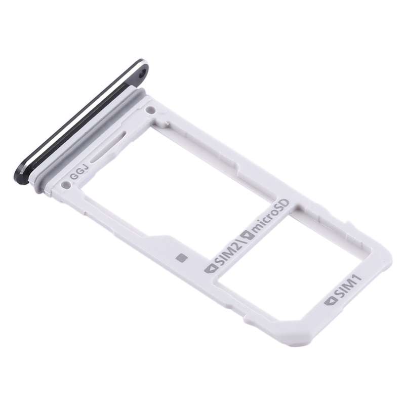 For Galaxy Note 8 2 SIM Card Tray / Micro SD Card Tray (Black)