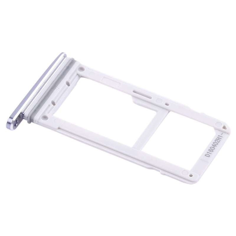 For Galaxy S7 2 SIM Card Tray / Micro SD Card Tray (White)