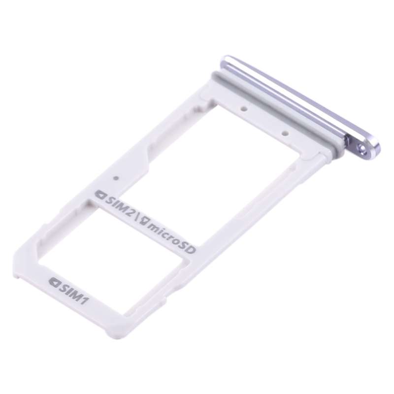 For Galaxy S7 2 SIM Card Tray / Micro SD Card Tray (White)