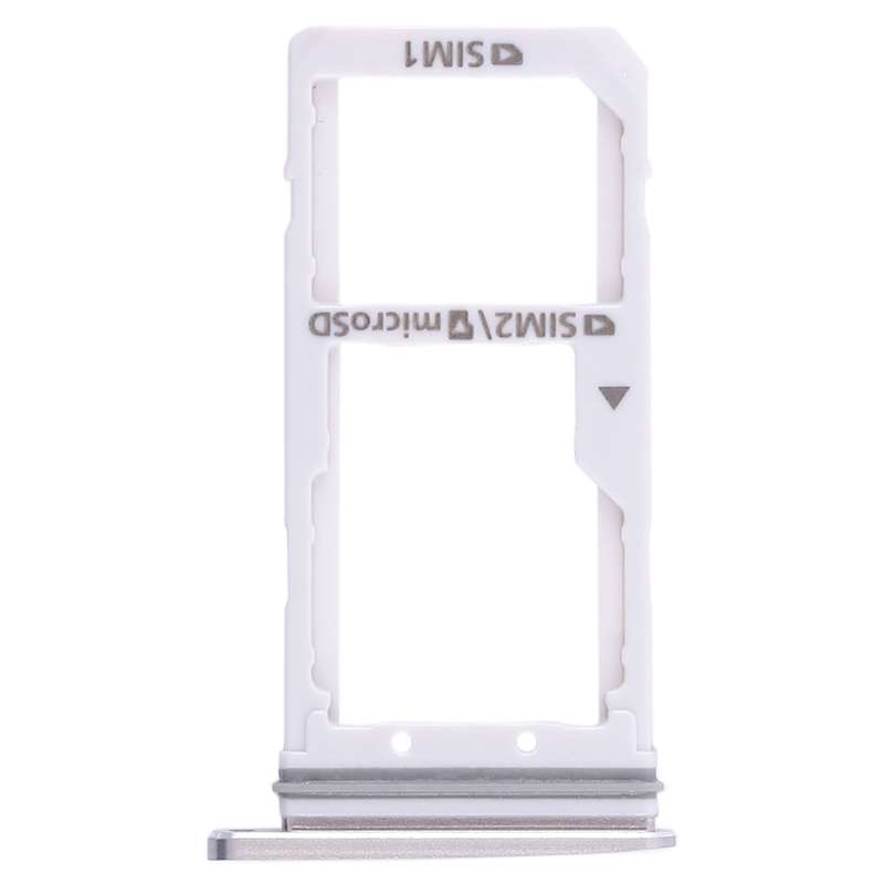 For Galaxy S7 2 SIM Card Tray / Micro SD Card Tray (White)