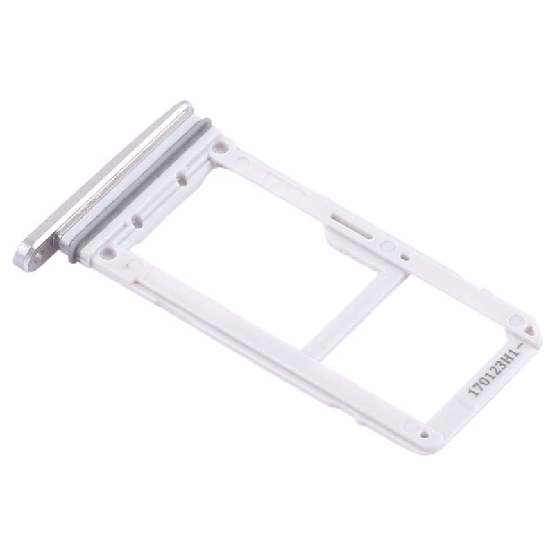 For Galaxy S7 2 SIM Card Tray / Micro SD Card Tray (White)