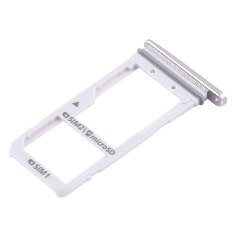 For Galaxy S7 2 SIM Card Tray / Micro SD Card Tray (White)