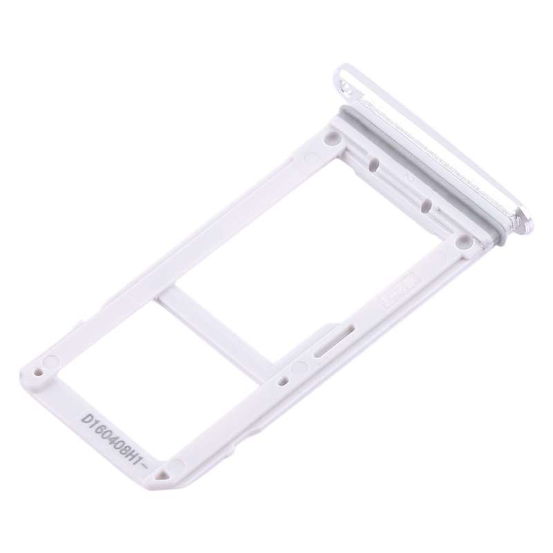 For Galaxy S7 2 SIM Card Tray / Micro SD Card Tray (White)