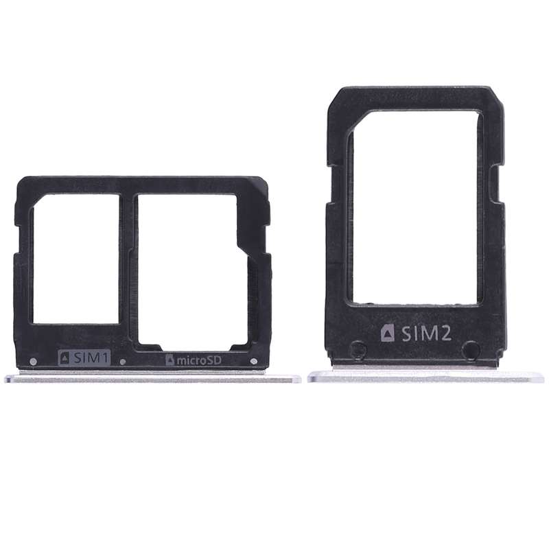 For Galaxy A5108 / A7108 2 SIM Card Tray + Micro SD Card Tray (Grey)
