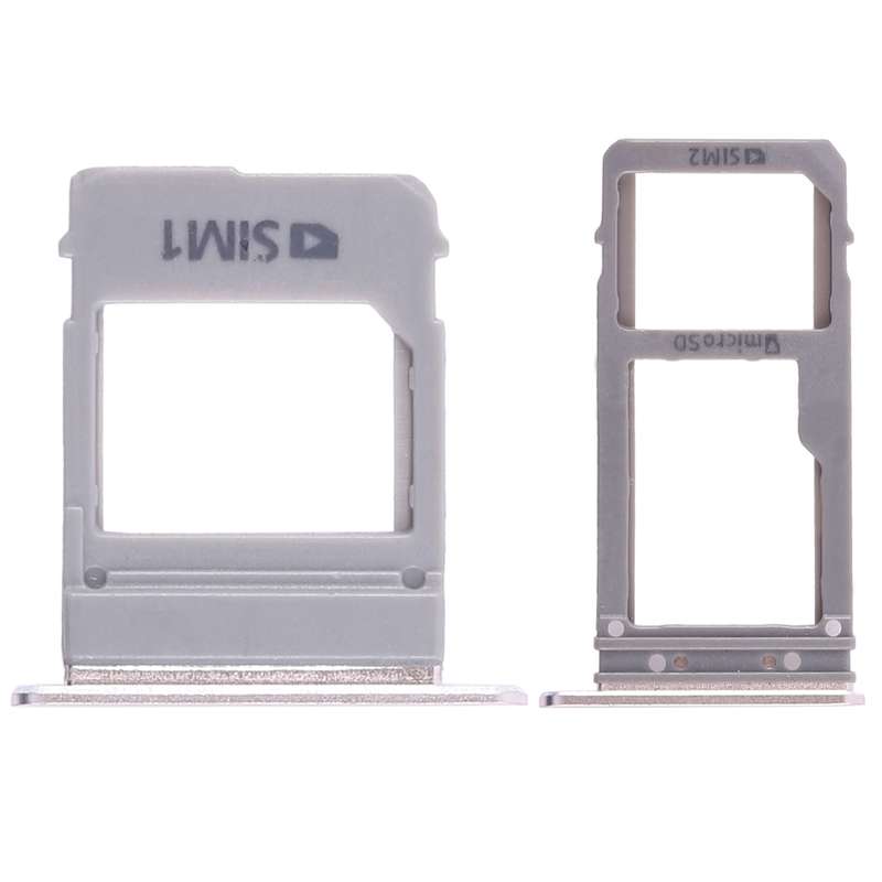 For Galaxy A520 / A720 2 SIM Card Tray + Micro SD Card Tray (Gold)