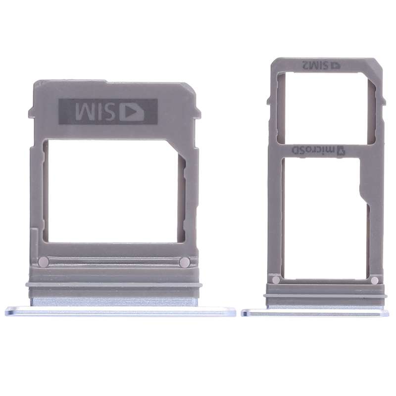 For Galaxy A520 / A720 2 SIM Card Tray + Micro SD Card Tray (Gold)