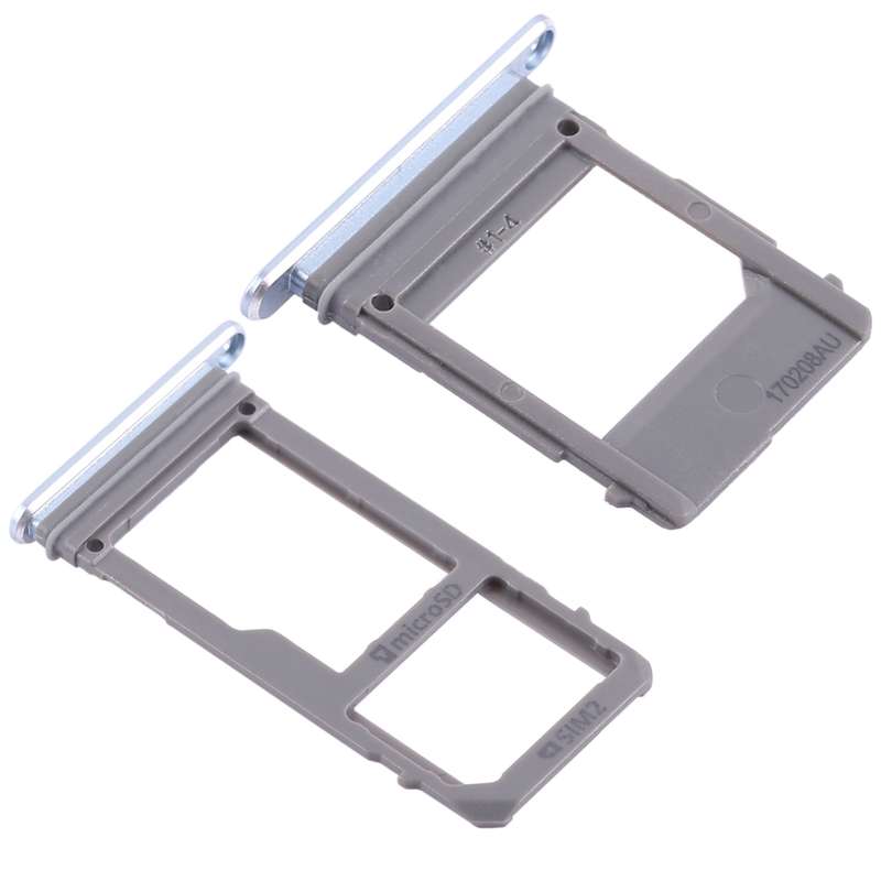 For Galaxy A520 / A720 2 SIM Card Tray + Micro SD Card Tray (Black)