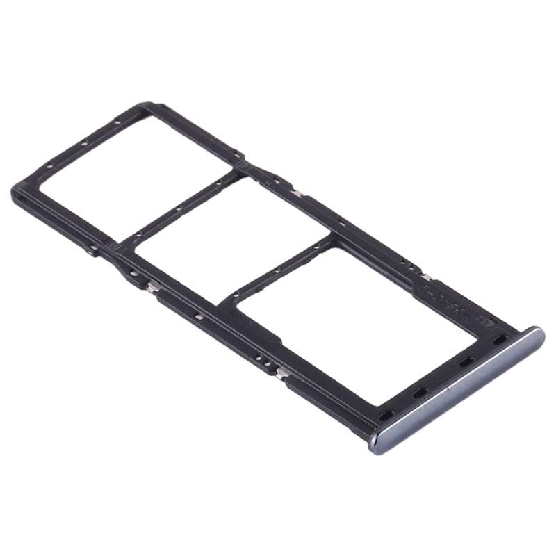 For Samsung Galaxy A30s SIM Card Tray + SIM Card Tray + Micro SD Card Tray (Black)