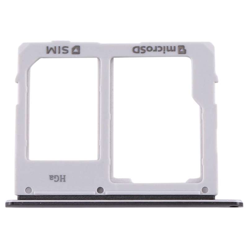 For Samsung Galaxy Tab S5e SM-T725 SIM Card Tray + Micro SD Card Tray (Black)