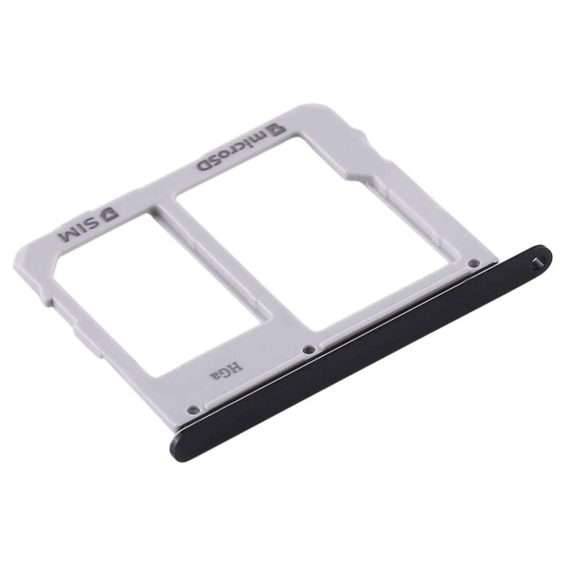 For Samsung Galaxy Tab S5e SM-T725 SIM Card Tray + Micro SD Card Tray (Black)