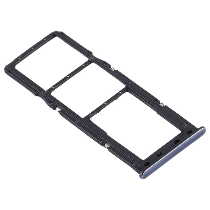 For Samsung Galaxy A71 SIM Card Tray + SIM Card Tray + Micro SD Card Tray (Black)