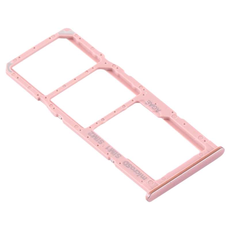For Samsung Galaxy A71 SIM Card Tray + SIM Card Tray + Micro SD Card Tray (Silver)
