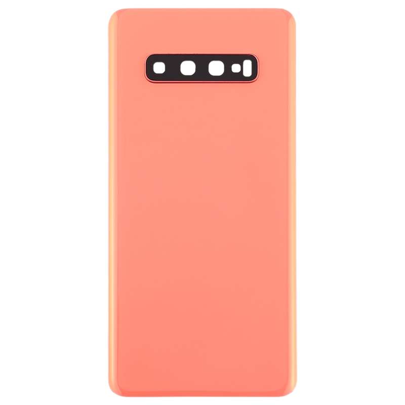 For Galaxy S10+ Battery Back Cover with Camera Lens (Pink)