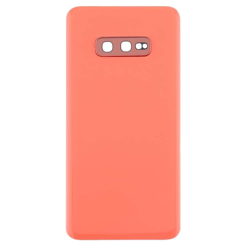 For Galaxy S10e Battery Back Cover with Camera Lens (Pink)