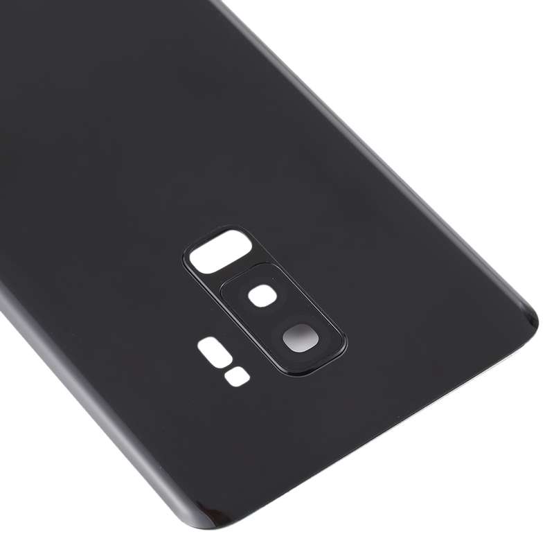For Galaxy S9+ Battery Back Cover with Camera Lens (Black)