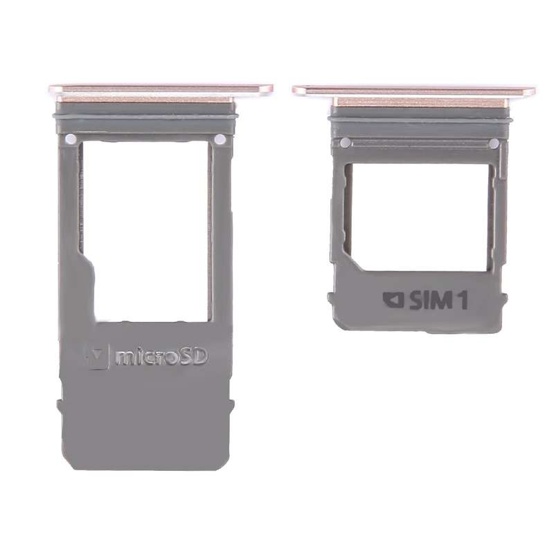 For Galaxy A5 (2017) / A520 & A7 (2017) / A720 SIM Card Tray + Micro SD Card Tray, Single Card (Blac