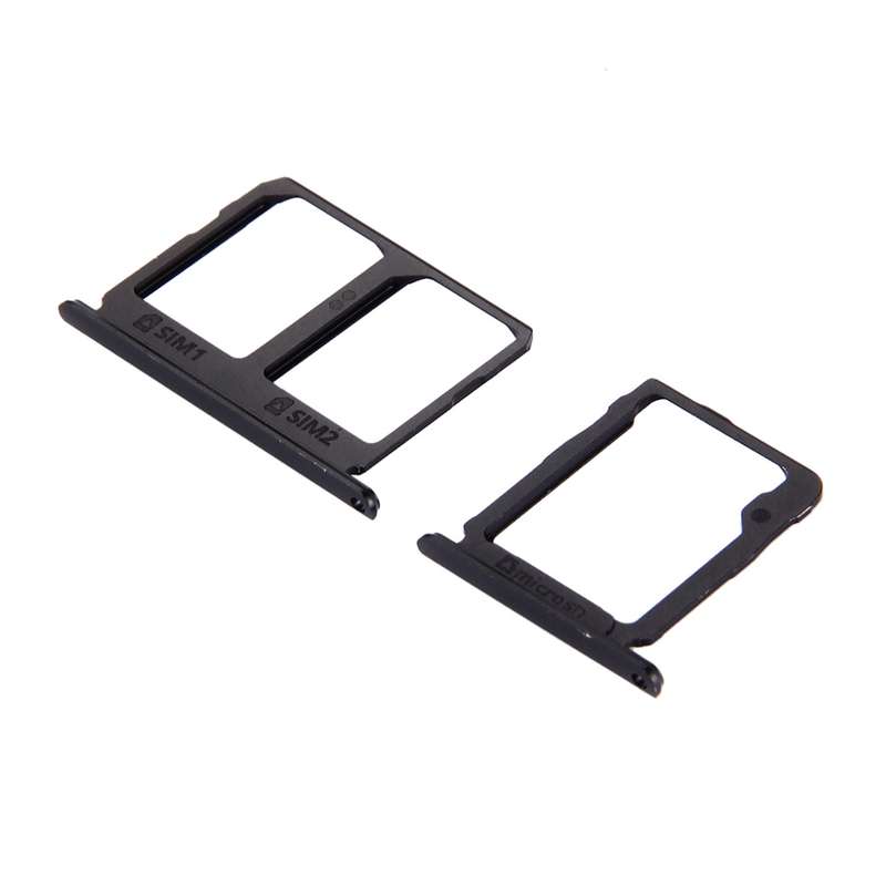 For Galaxy C9 Pro / C9000 SIM Card Tray + Micro SD Card Tray (Rose Gold)