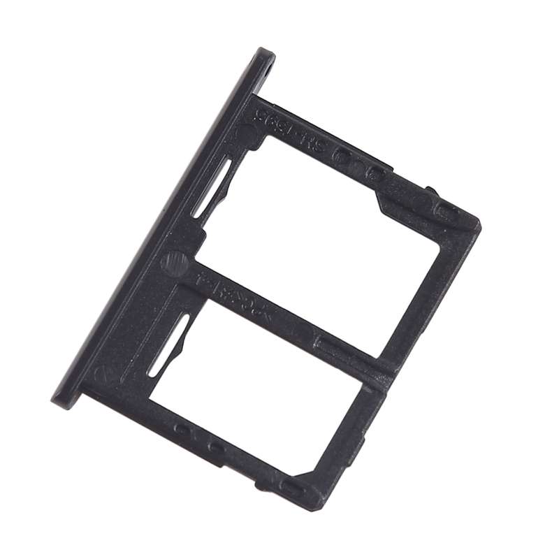 For Galaxy Tab A 10.5 inch T595 4G SIM Card Tray + Micro SD Card Tray (Black)