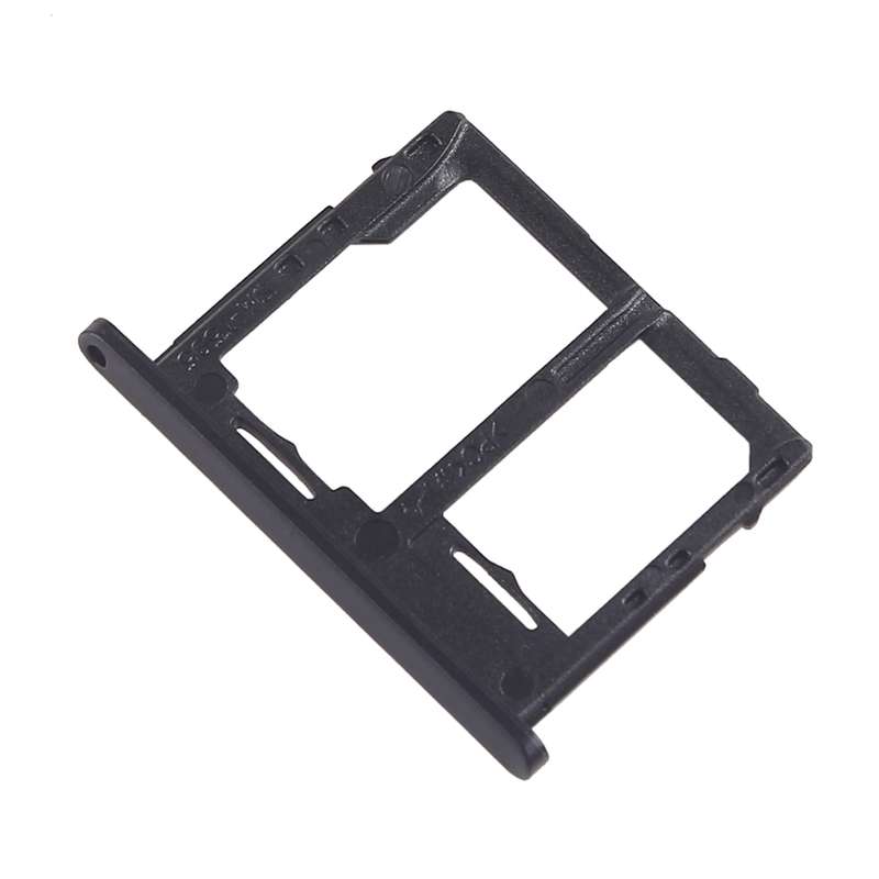 For Galaxy Tab A 10.5 inch T595 4G SIM Card Tray + Micro SD Card Tray (Black)