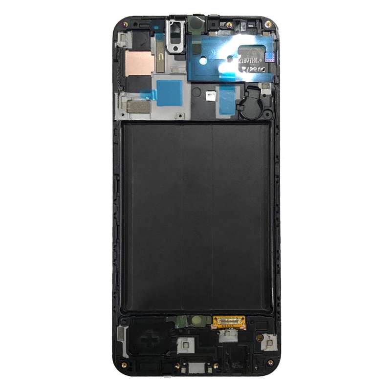 Original LCD Screen with Frame for Galaxy A50 SM-A505F with Digitizer Full Assembly(Black)