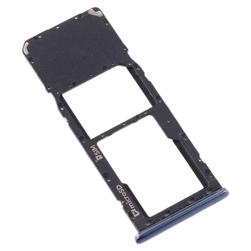For Galaxy A7 (2018) / A750F SIM Card Tray + Micro SD Card Tray (Black)