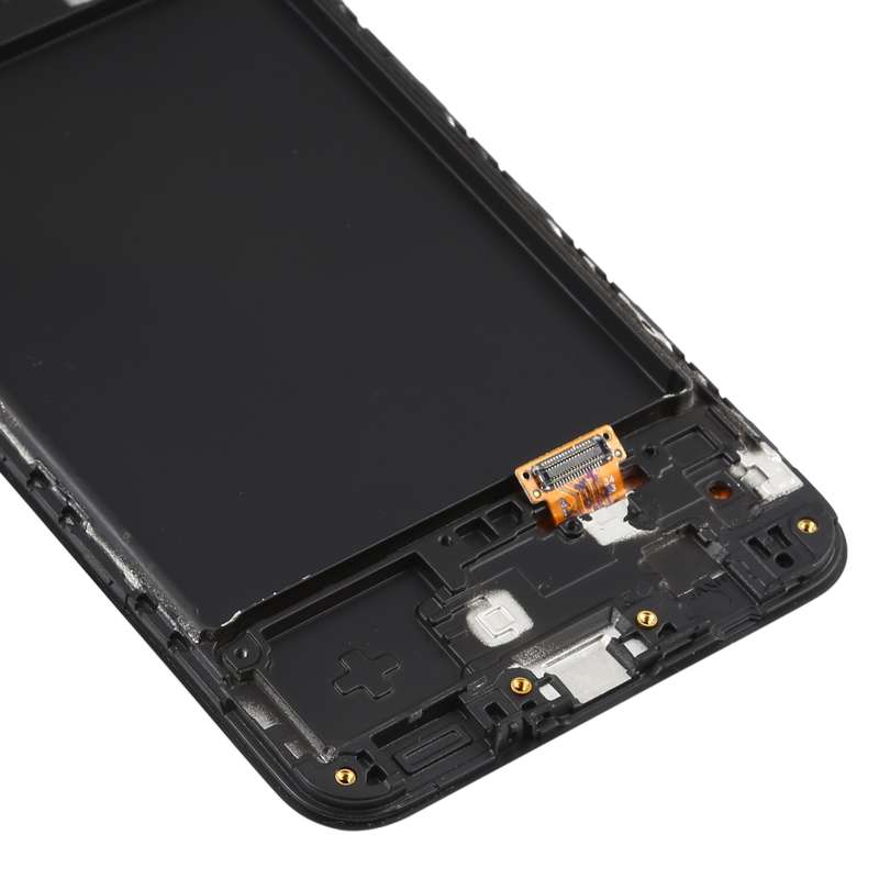 Original Super AMOLED LCD Screen for Galaxy A20 Digitizer Full Assembly with Frame