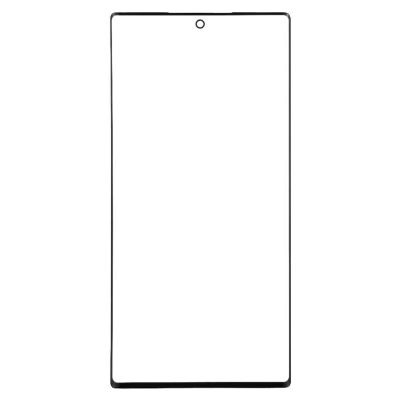 For Galaxy Note 10 + Front Screen Outer Glass Lens (Black)
