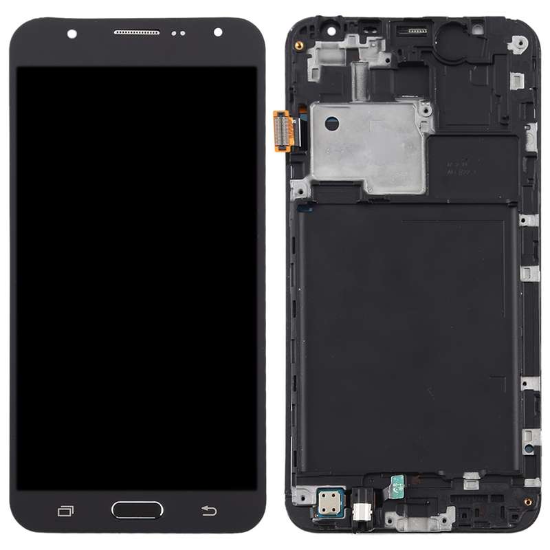 TFT LCD Screen for Galaxy J7 (2015) / J700F Digitizer Full Assembly with Frame (Gold)