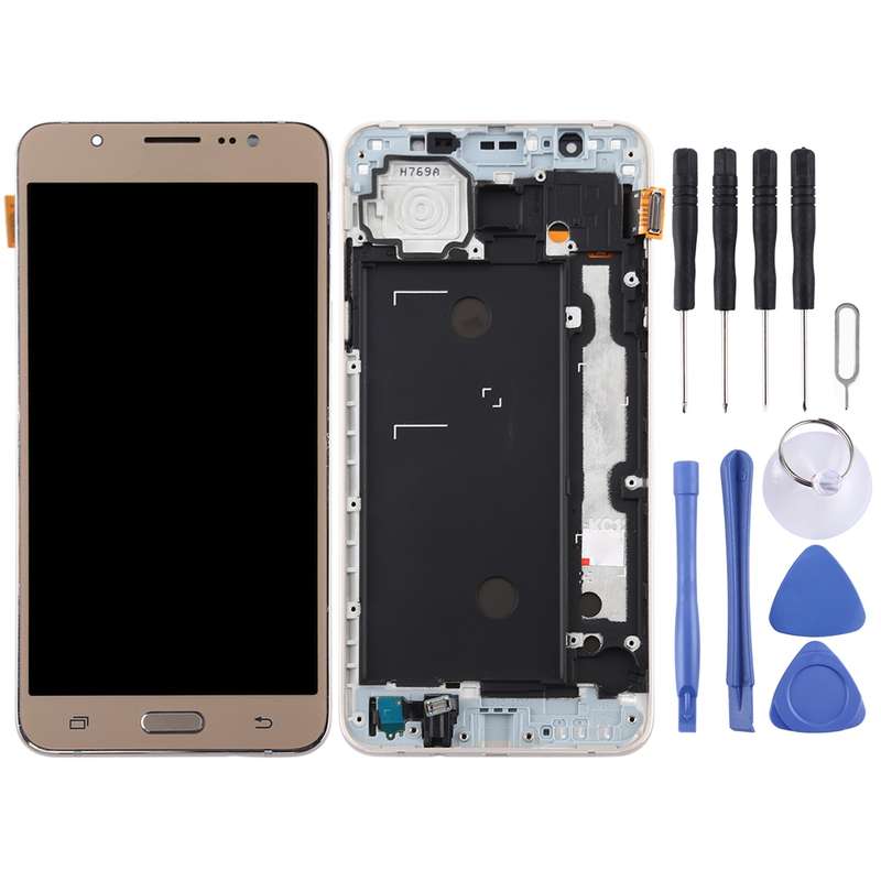 TFT LCD Screen for Galaxy J7 (2016) / J710F Digitizer Full Assembly with Frame (Black)