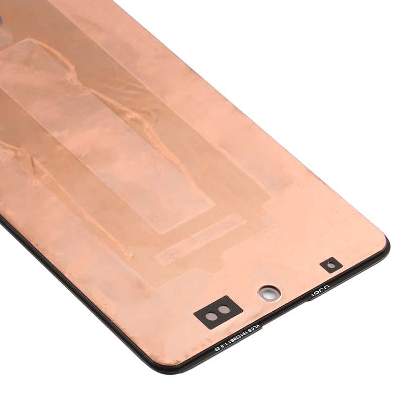 Original Super AMOLED LCD Screen for Galaxy A71 Digitizer Full Assembly with Frame (Black)
