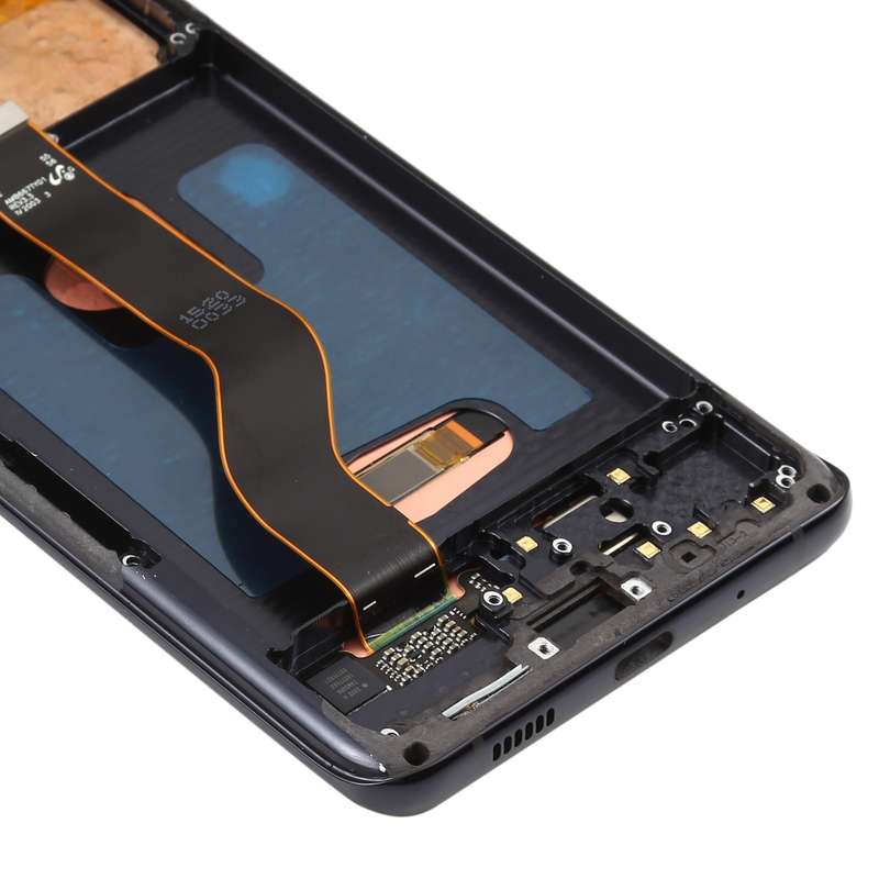 Original Dynamic AMOLED LCD Screen for Galaxy S20+ 4G Digitizer Full Assembly with Frame (Black)