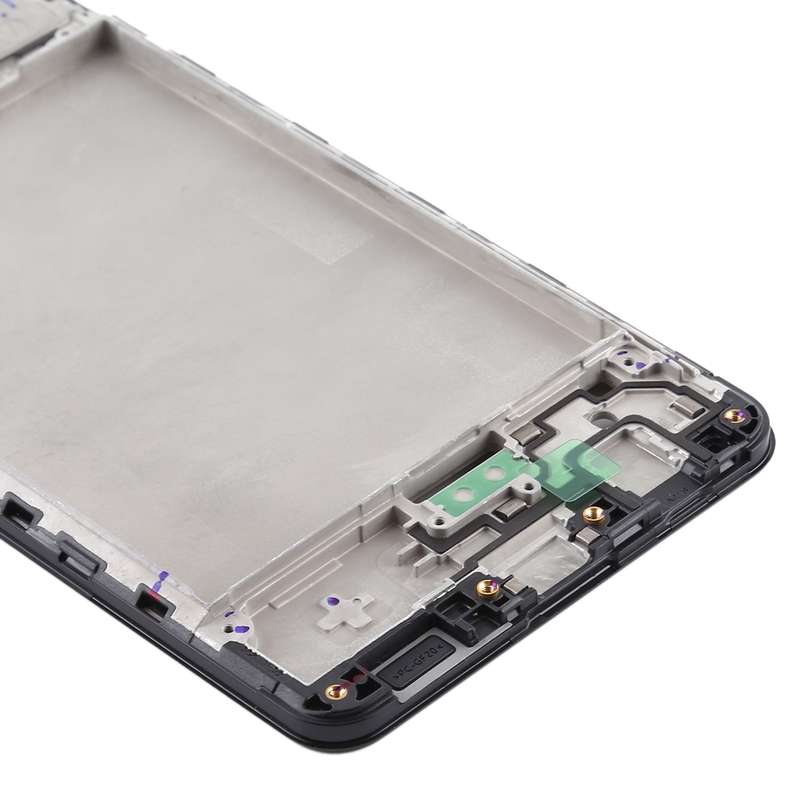 For Samsung Galaxy A21s Front Housing LCD Frame Bezel Plate (Black)