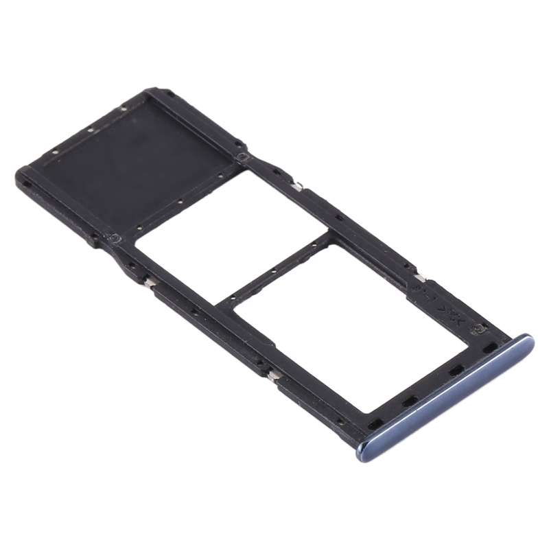 For Samsung Galaxy A71 / A715 SIM Card Tray + Micro SD Card Tray (Black)