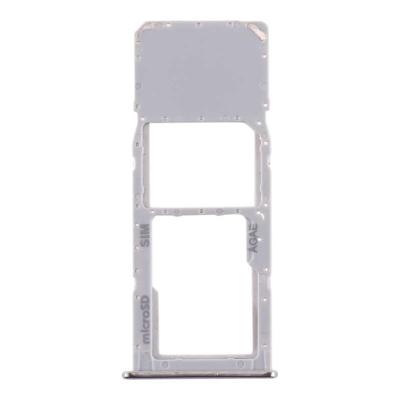 For Samsung Galaxy A71 / A715 SIM Card Tray + Micro SD Card Tray (Black)