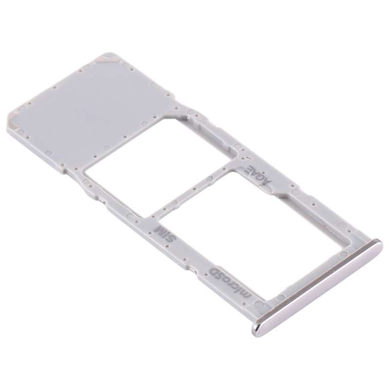 For Samsung Galaxy A71 / A715 SIM Card Tray + Micro SD Card Tray (Black)